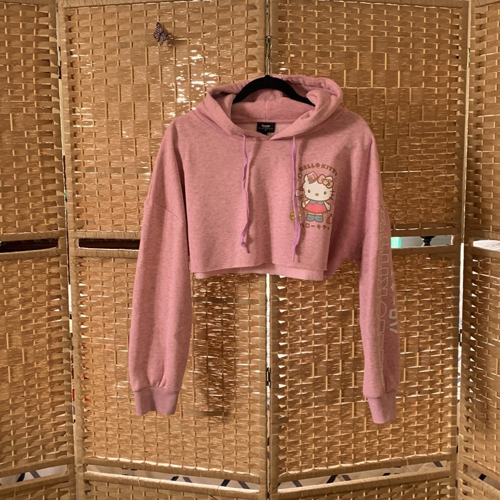 Cropped Hello Kitty Hoodie 🎀NGO💕